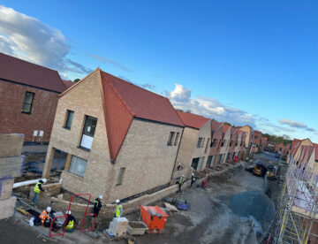 Image showing houses being built on a building site in Basildon