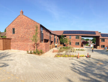 Small-scale development site featuring housing